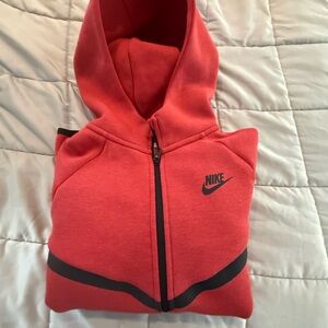Nike Kids Red Zip-Up Hoodie